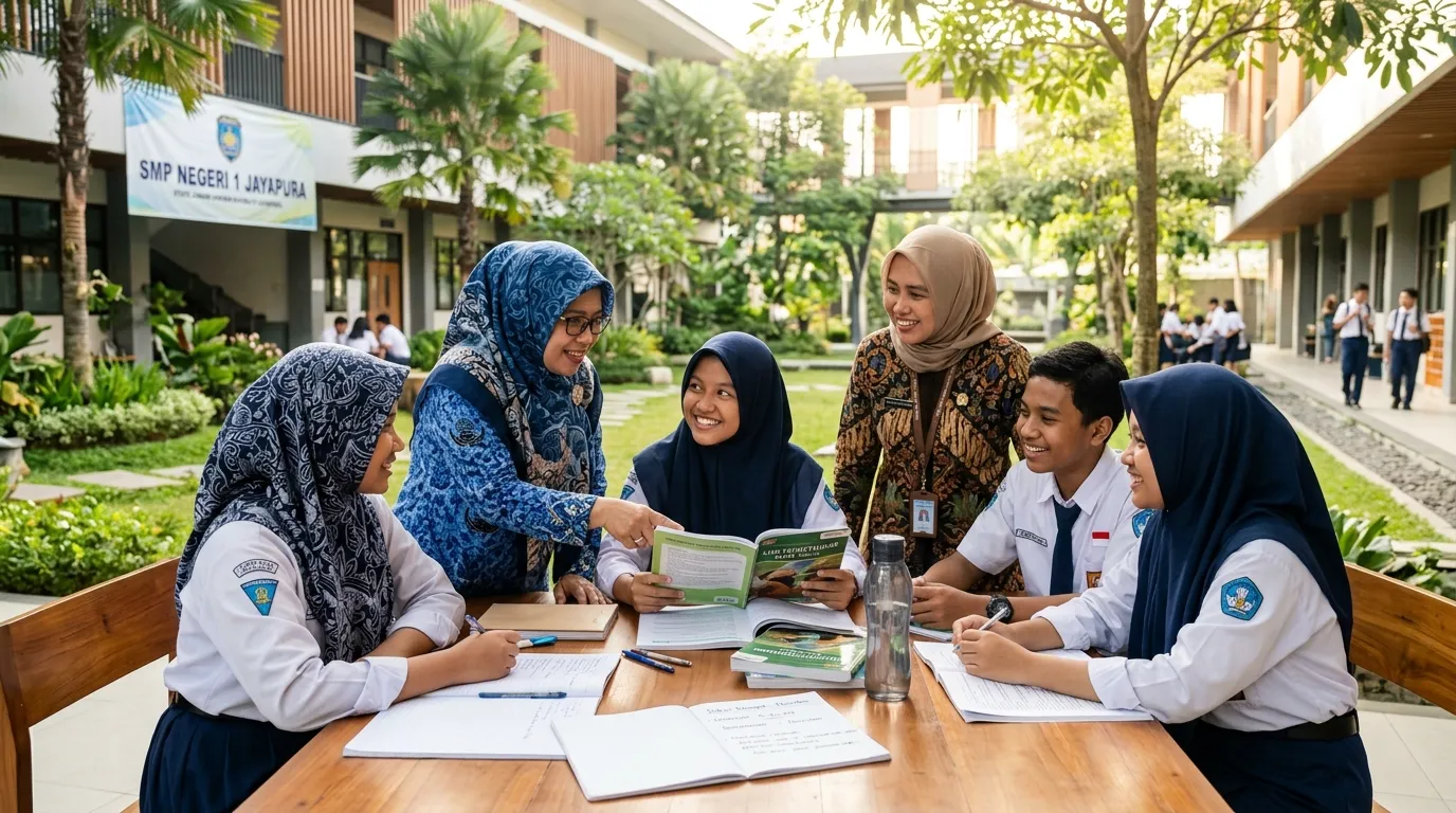 Aktivitas Guru dan Siswa SMP Four Talent